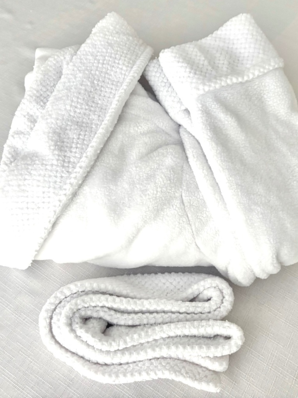 White Fleece Robe - Picture 2 of 5